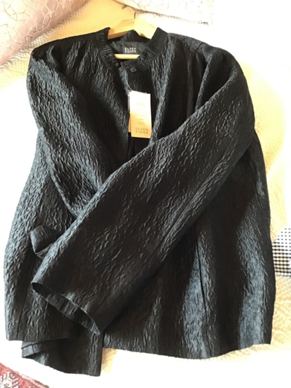 Eileen Fisher silk cardigan jacket - Picture 2 of 4